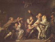 Jean Baptiste Greuze The Paternal Curse or and Ungrateful Son (mk05) oil painting on canvas